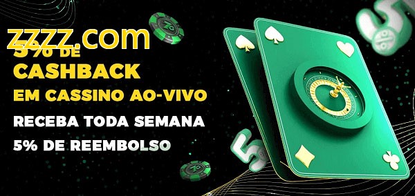 Promoções do cassino ao Vivo zzzz.com